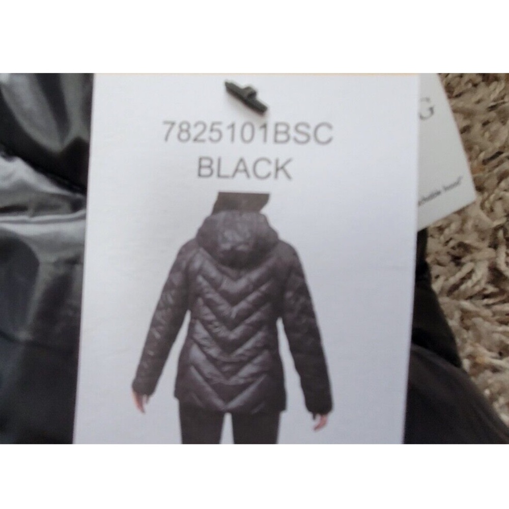 NEW LONDON FOG BLACK PACKABLE DOWN JACKET COAT WOMENS